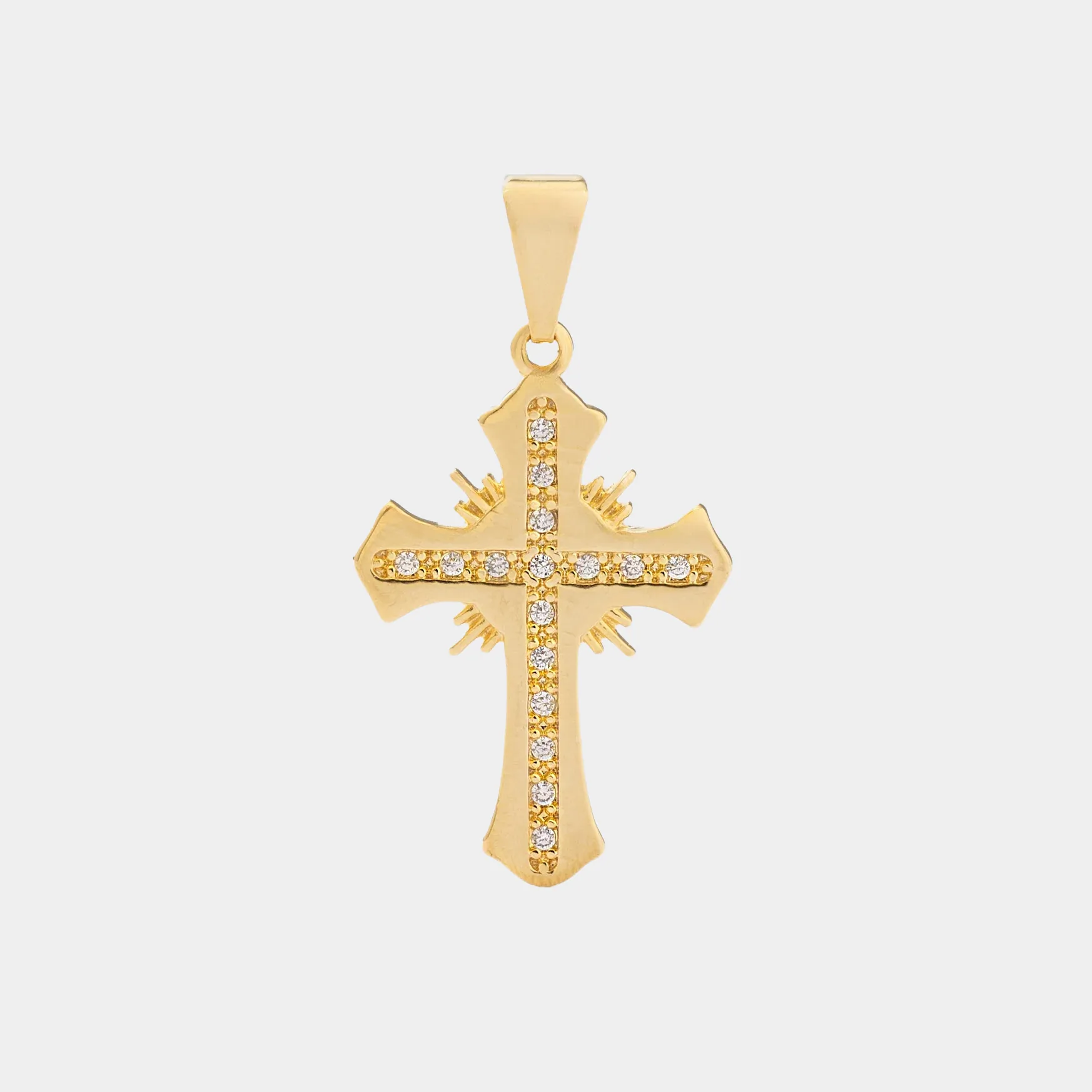 D Cruz Sagrada Circonias Cristal