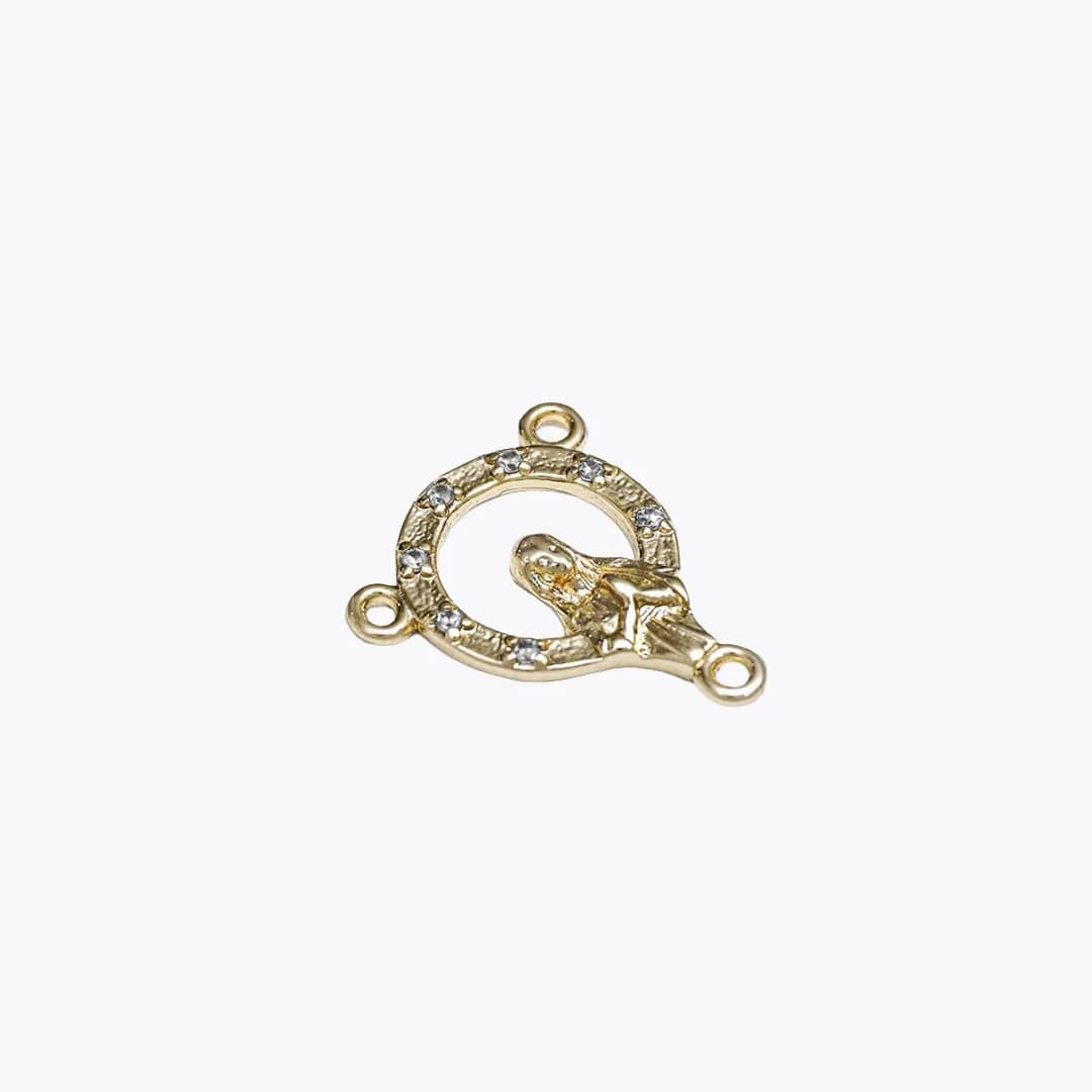 C Crucero con Circonias 1.8 Cms Cristal