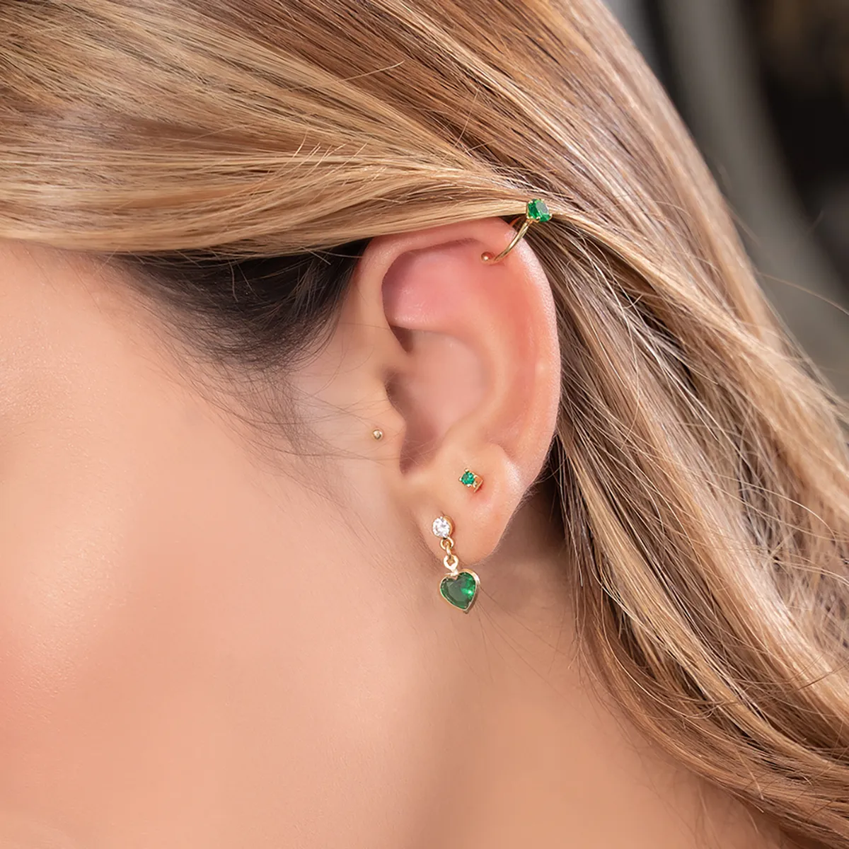 A Pearcing fake 1.4cm VERDE — foto 3